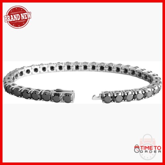 Stainless Steel Tennis Bracelet with Moissanite Stones for Women and Men